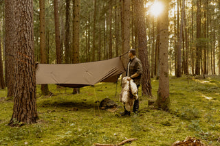 Ein Dach über der Hängematte – mehr braucht ein guter Abend im Wald nicht.